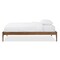 Baxton Studio Bentley Mid-Century Walnut Finishing Solid Wood Queen Size Bed Frame 125-6925 - alternate 3